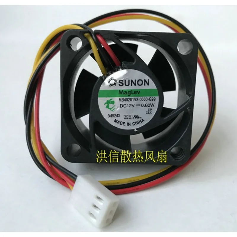 New CPU Cooler Fan for SUNON MB40201V2-0000-G99 DC 12V 0.6W Silent Cooling Fan