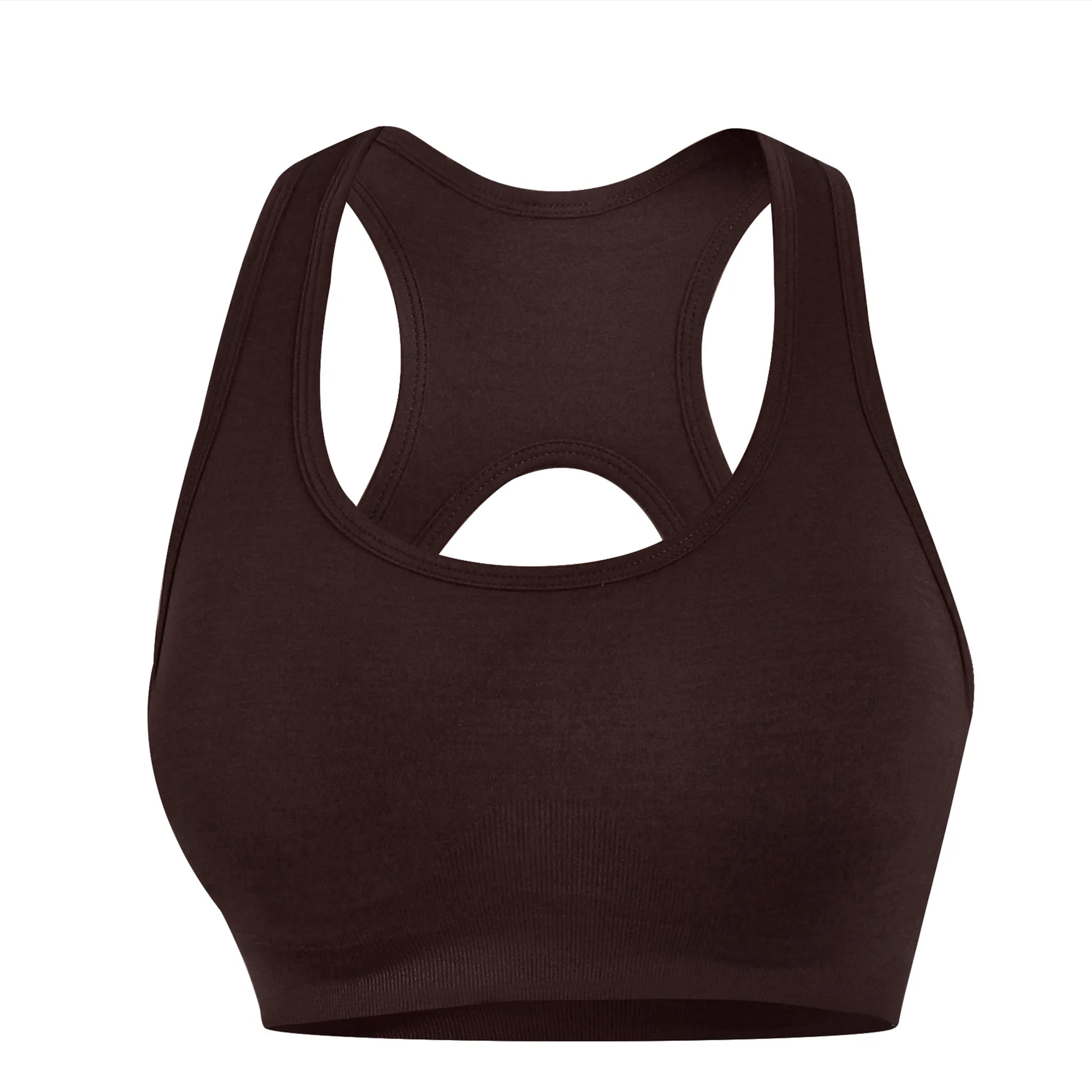 Seamless integrated fitness sports bra BRA gathered shockproof no steel ring beautiful back yoga vest outer wear