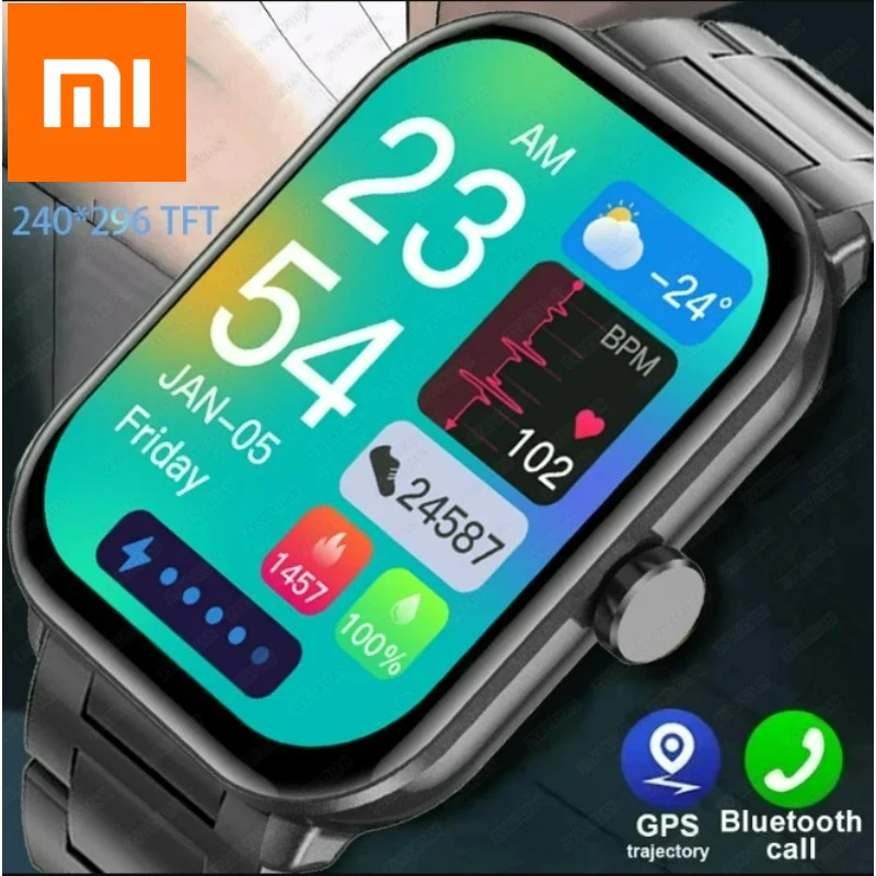 ساعة Xiaomi 5 النسخة العالمية للرجال تتبع نظام تحديد المواقع بلوتوث مكالمة معدل ضربات القلب مقاوم للماء الرياضة اللياقة البدنية Smartwatchs النساء 2025 جديد