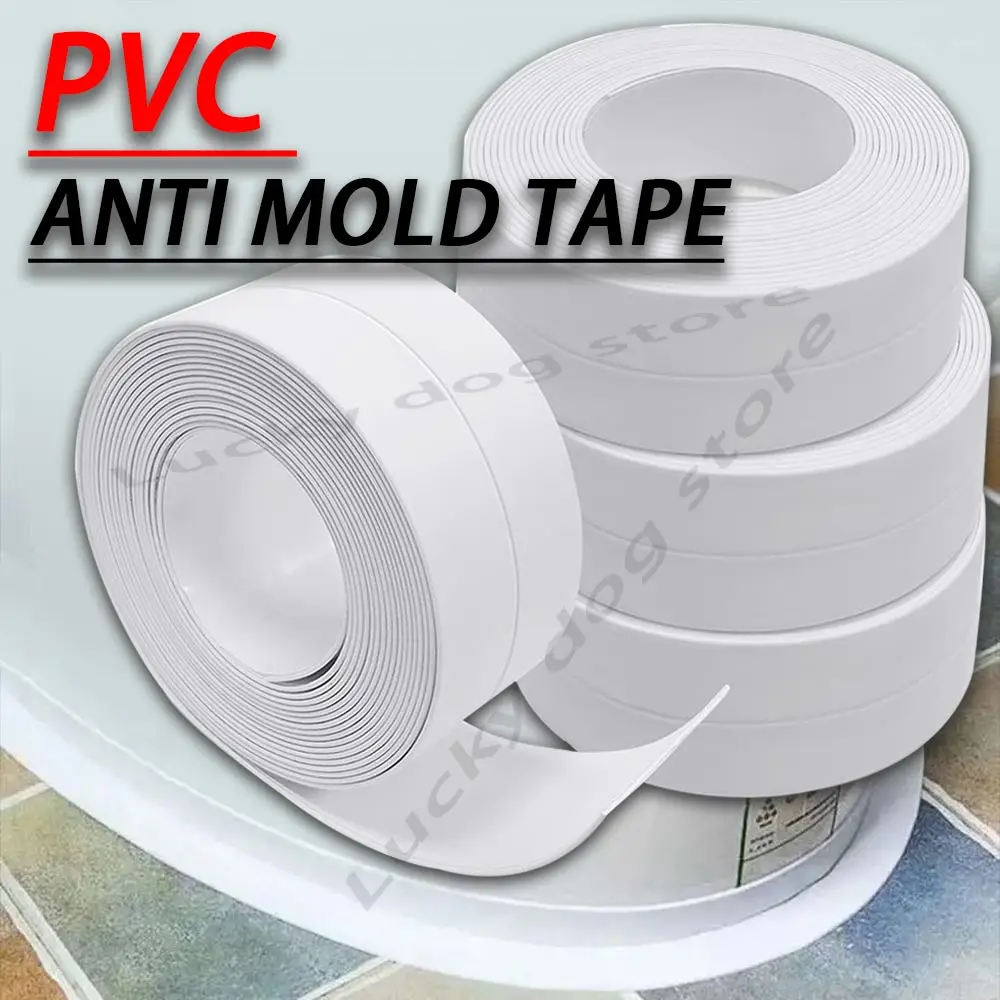 

Caulking Tap Bathroom Kitchen Self Adhesive Sealing Tape Shower Sink Bath Caulk Strip Mold Proof Wall Stickers Sink Edge Tapes