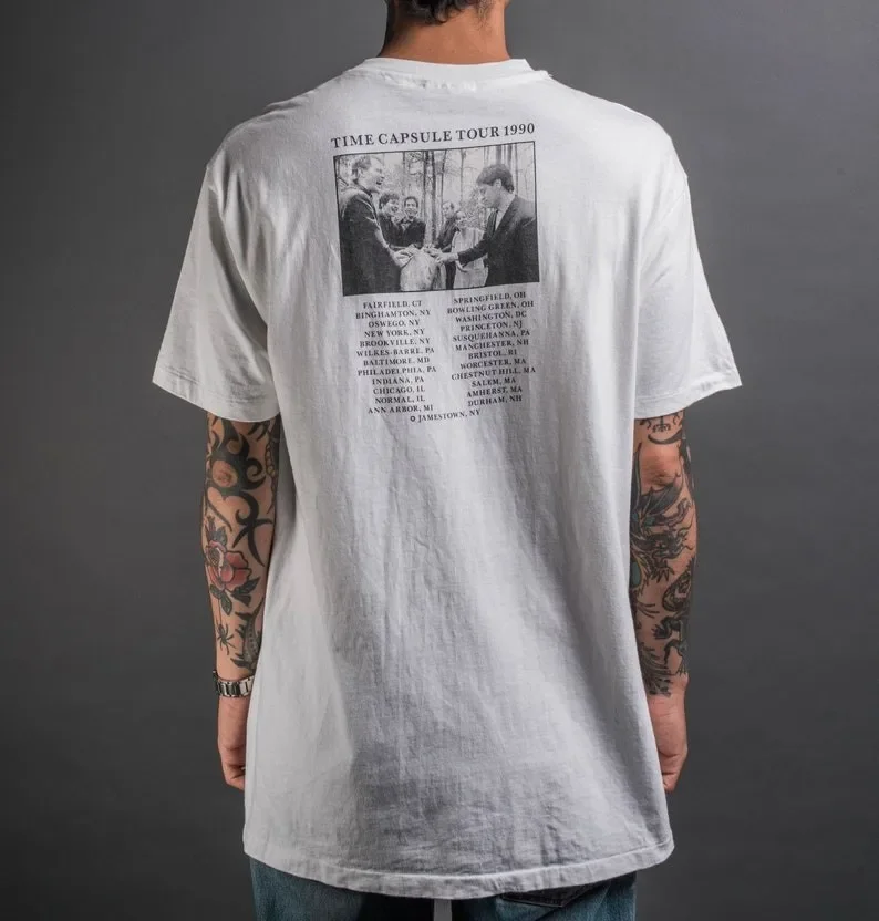 Vintage 1990 10,000 Maniacs Time Capsule Tour T-Shirt