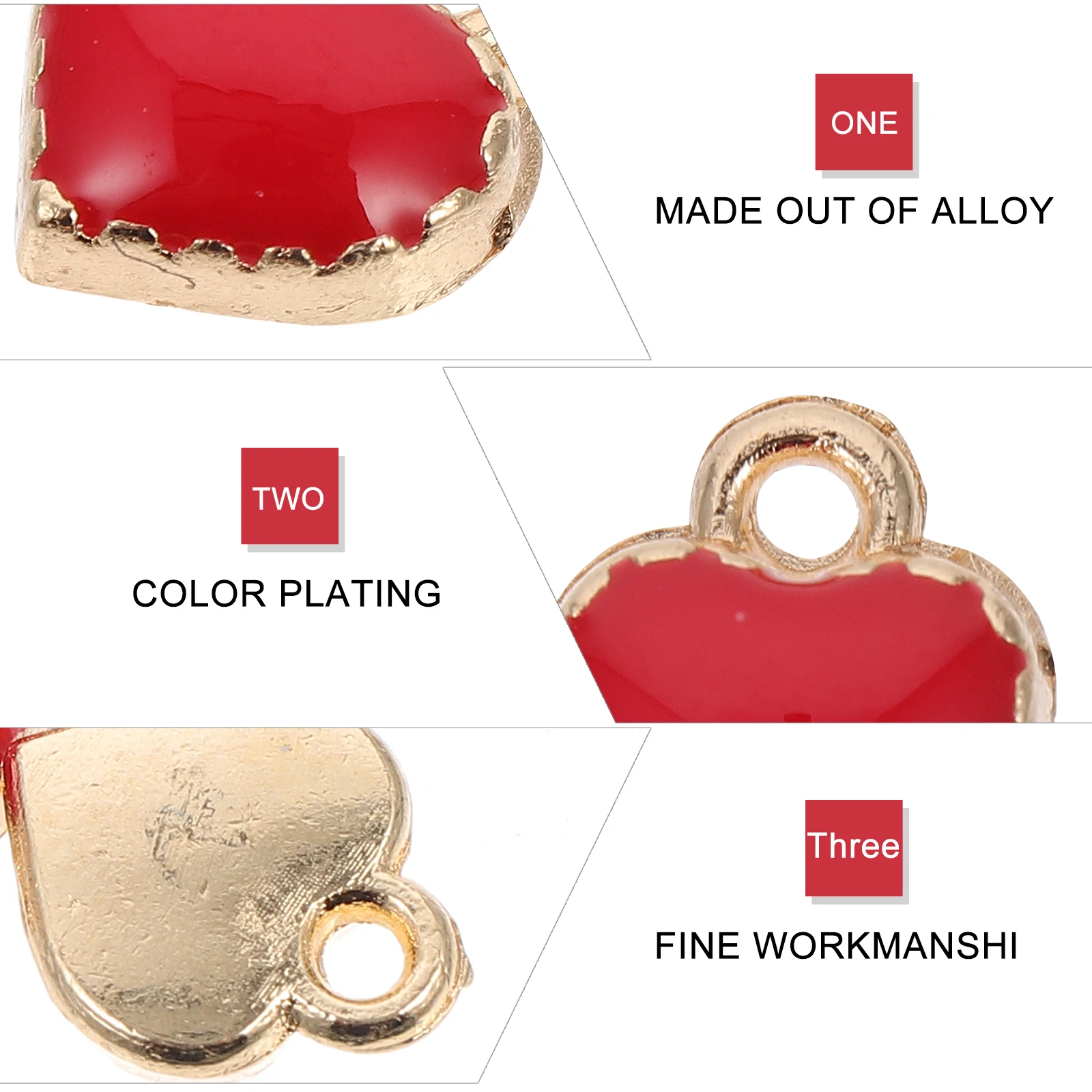 

50 шт., подвески в форме сердца, подвески из сплава для самостоятельного изготовления ювелирных изделий, гладкая поверхность, прочные блестящие подвески в форме сердца, подвески для ювелирных изделий своими руками