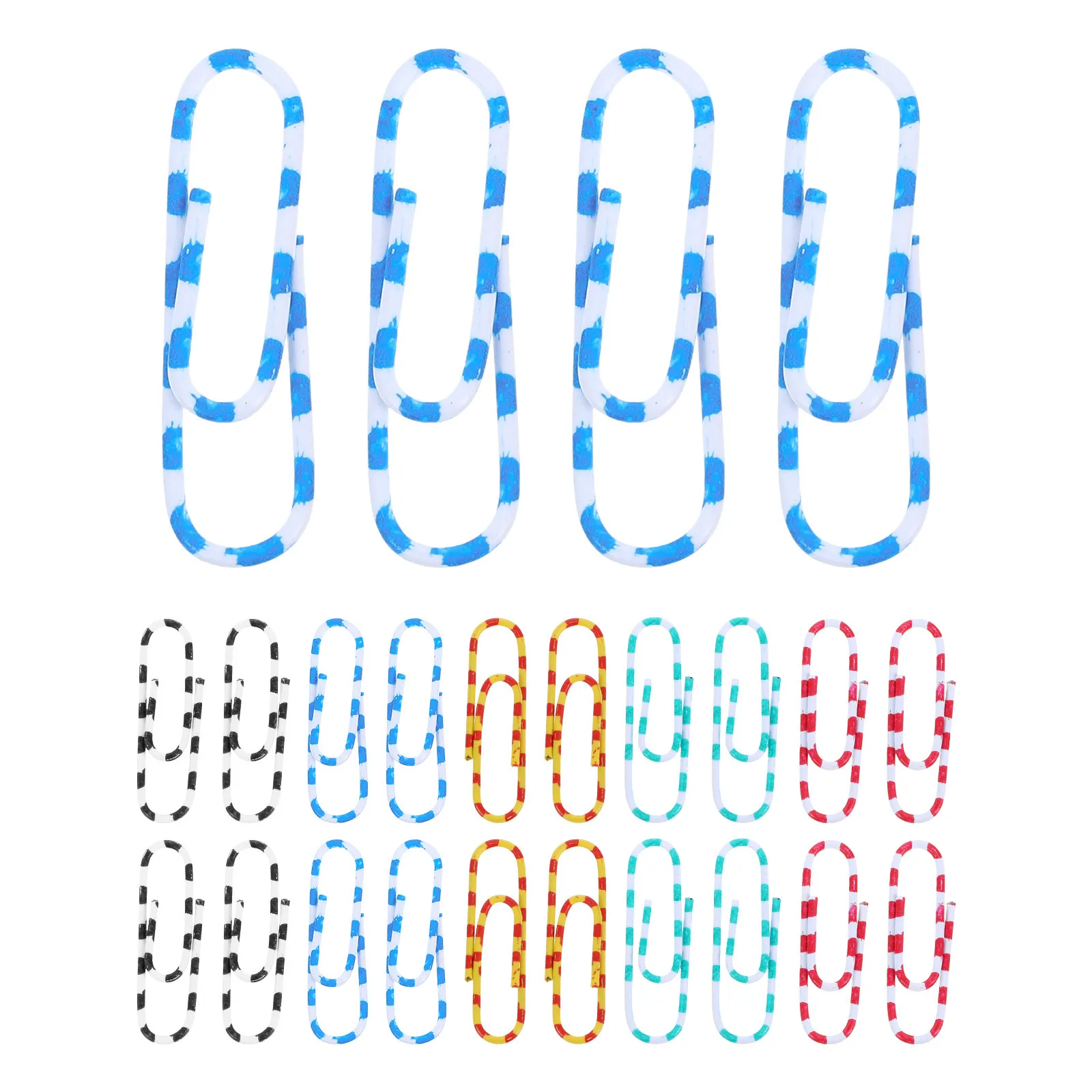 

100Pcs Paper Clips Small Decorative Organizer Colorful Steel Office Supplies Marking Clips Document Binder Clamps