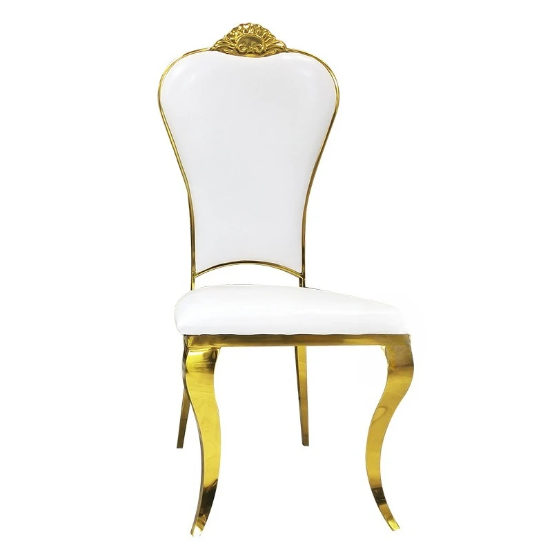 

Stainless Steel Dining Chair Cafe Chair Hotel Chair Household Dining Room Leather Dining Chair European Fashion Dining Chair