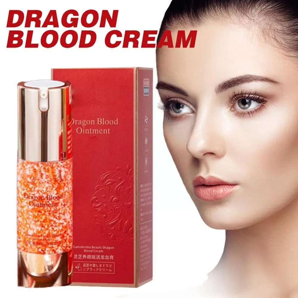 Crema de sangre de dragón, hidratante, nutritiva, belleza, finamente uniforme, reparación de los poros dañados, activación de la piel, ilumina la cara D3Y0