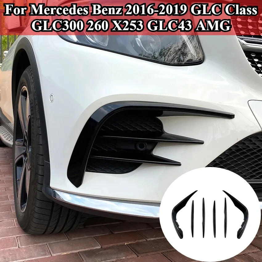 

Для Mercedes Benz 2016-2019 GLC Class GLC300 260X253 GLC43 AMG Передний бампер Сплиттер Спойлер Противотуманные фары Ветровой ножОм Обвесы