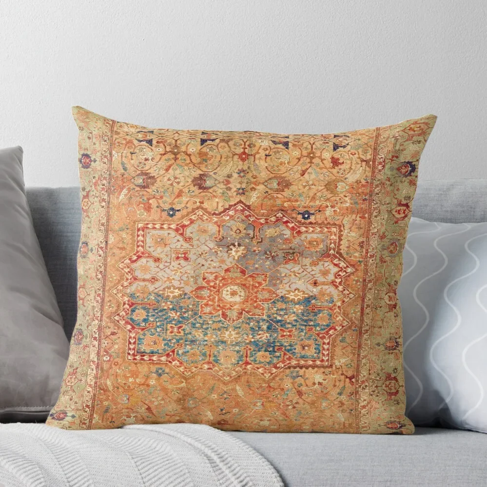 

16th Century Persian Carpet Print Throw Pillow Cushions Sofa Cushion