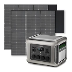 ALLPOWERS Solar Generator R2500, 2016Wh Capacity with 600W / 1200W Solar Panels, 4x2500W AC Outlets, Portable Power Station