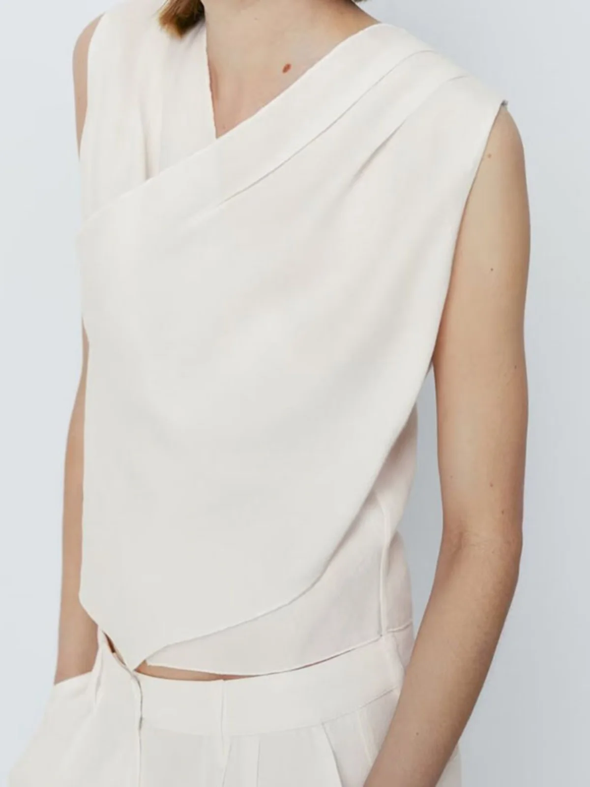 

Летний женский топ из льняной смеси с V-образным вырезом, белый, для повседневной носки, стандартная длина, цветной