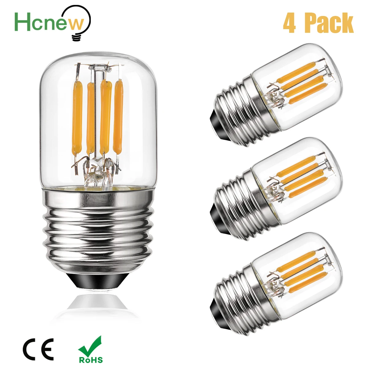 

Dimmable T28 Led Bulb E27 220v 110V 3W E26 Filament Lamp Clear Glass Mini Tube Warm White Replaceable Pendant Decor Indoor Light