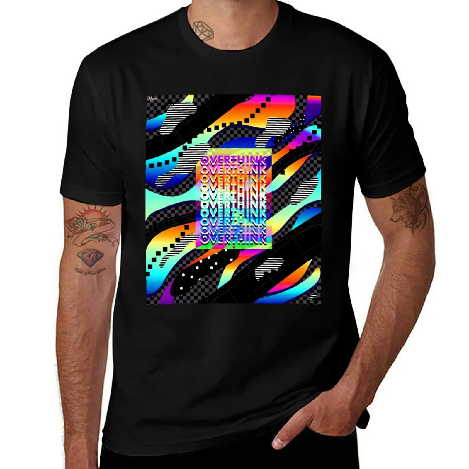 Overthink Retro Poster T-Shirt Work Comfort for Men T-Shirt