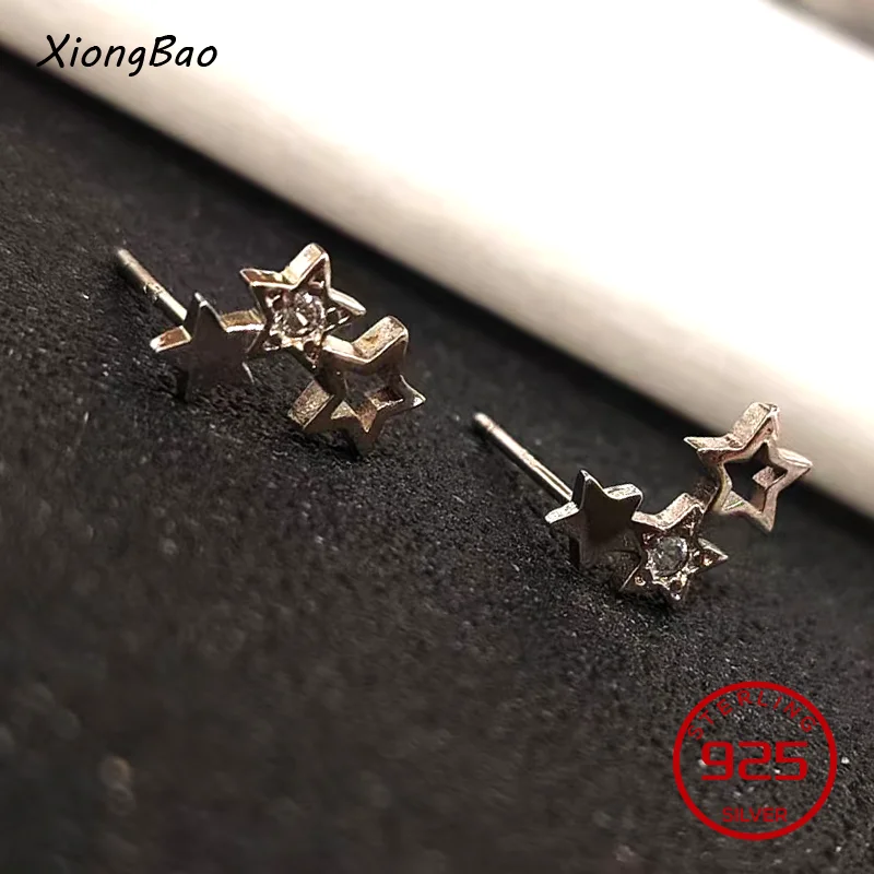 

Studs Ears Shining Star Long Stud Earrings for Women 925 Sterling Silver Zirconia Statement Jewelry Boucles Brincos Bijoux 2026