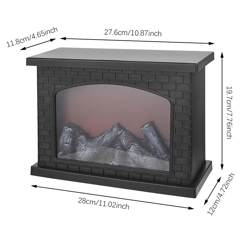 

USB Plug Simulated Fireplace Flame Light for Bedroom Living Room Winter Holiday Gift Party Warm Home Decor Lighting Ornaments