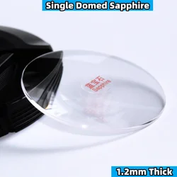 Single Domed Sapphire Watch Glass 1.2mm Edge Thickness Round Crystal 30-39.5mm Diameter Magnifying Len for Watch YZC101