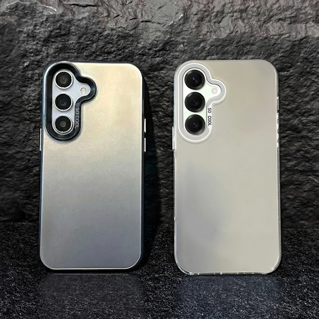 Metallic Aurora Matte Phone Case For Samsung S26 Ultra S25 S24 S23 A56 A36 A17 A55 A16 A35 A07 A06 Shockproof Protective Cover