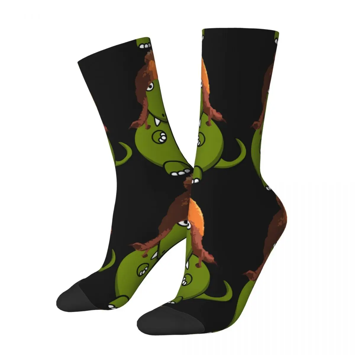 Feliz engraçado meias de compressão masculina um dinossauro no chapéu de jayne vintage firefly spaceship ficção científica série tv crew sock