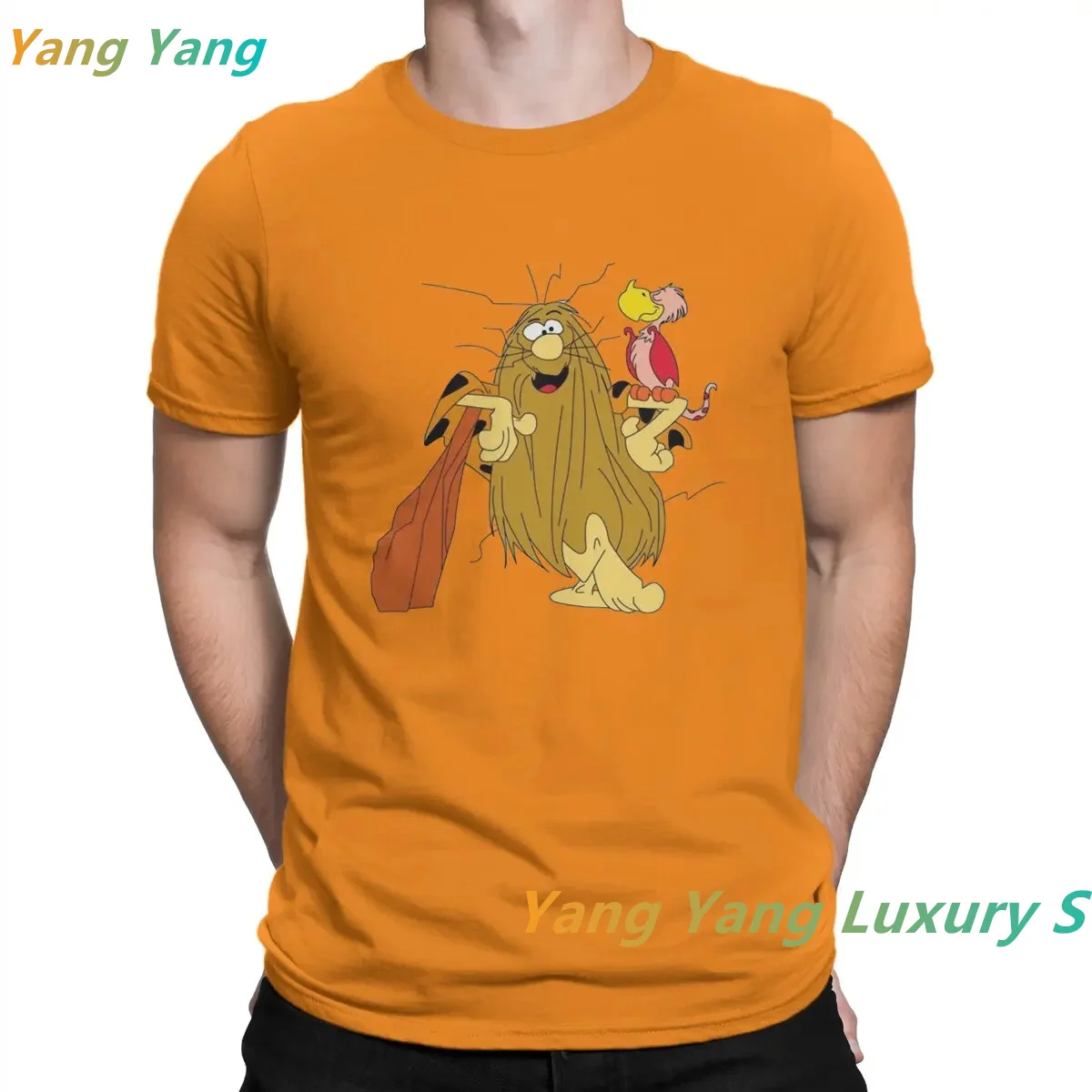 New Humorous Parrot T-Shirt Men Round Neck Pure Cotton T Shirts Captain Caveman Adventures Short Sleeve Tees Gift Idea Clothes