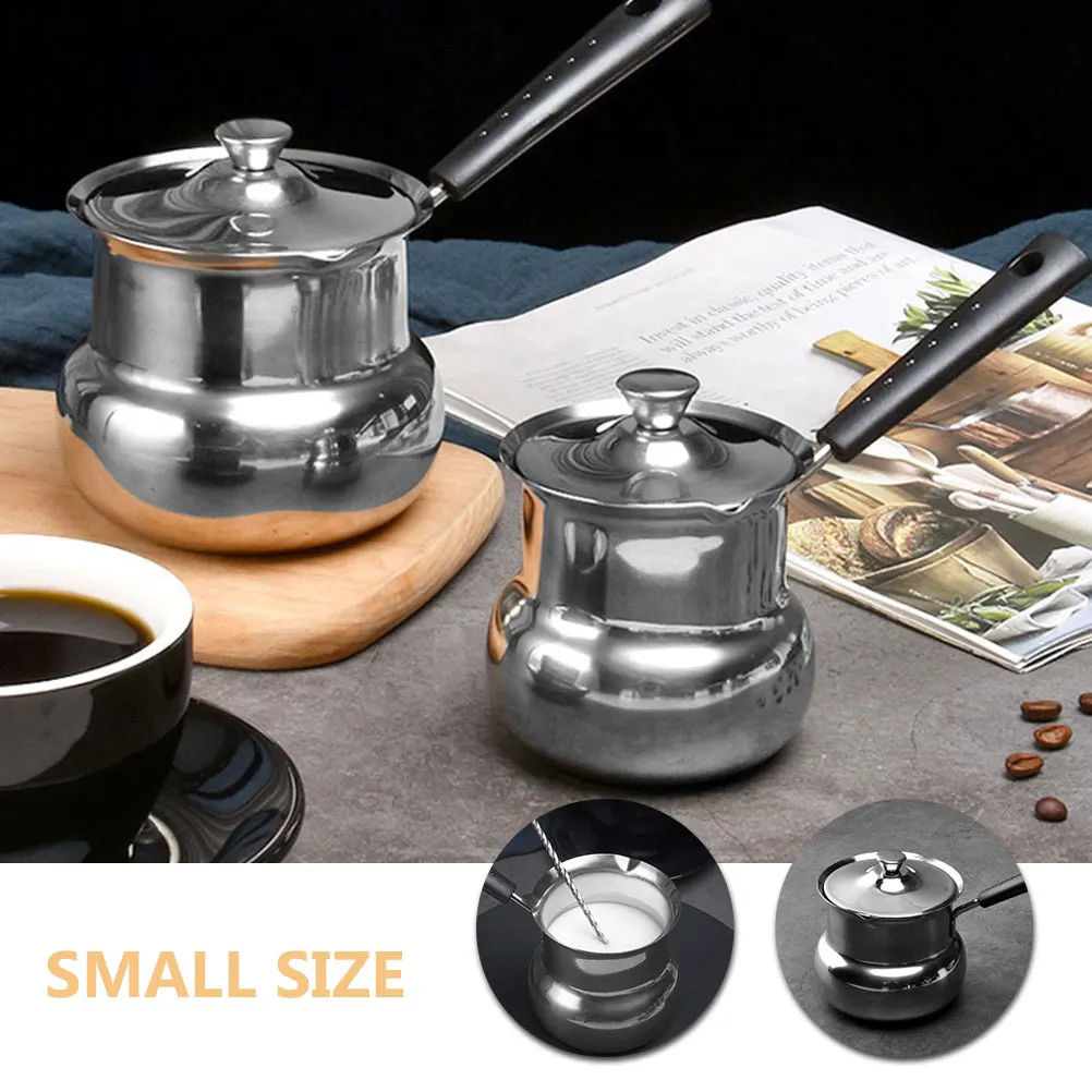 

Milk Pot Stainless Steel Soup Pot For Stovetop Cooking Kitchen Deep Fry Pan Household Multi-Function Saucepan