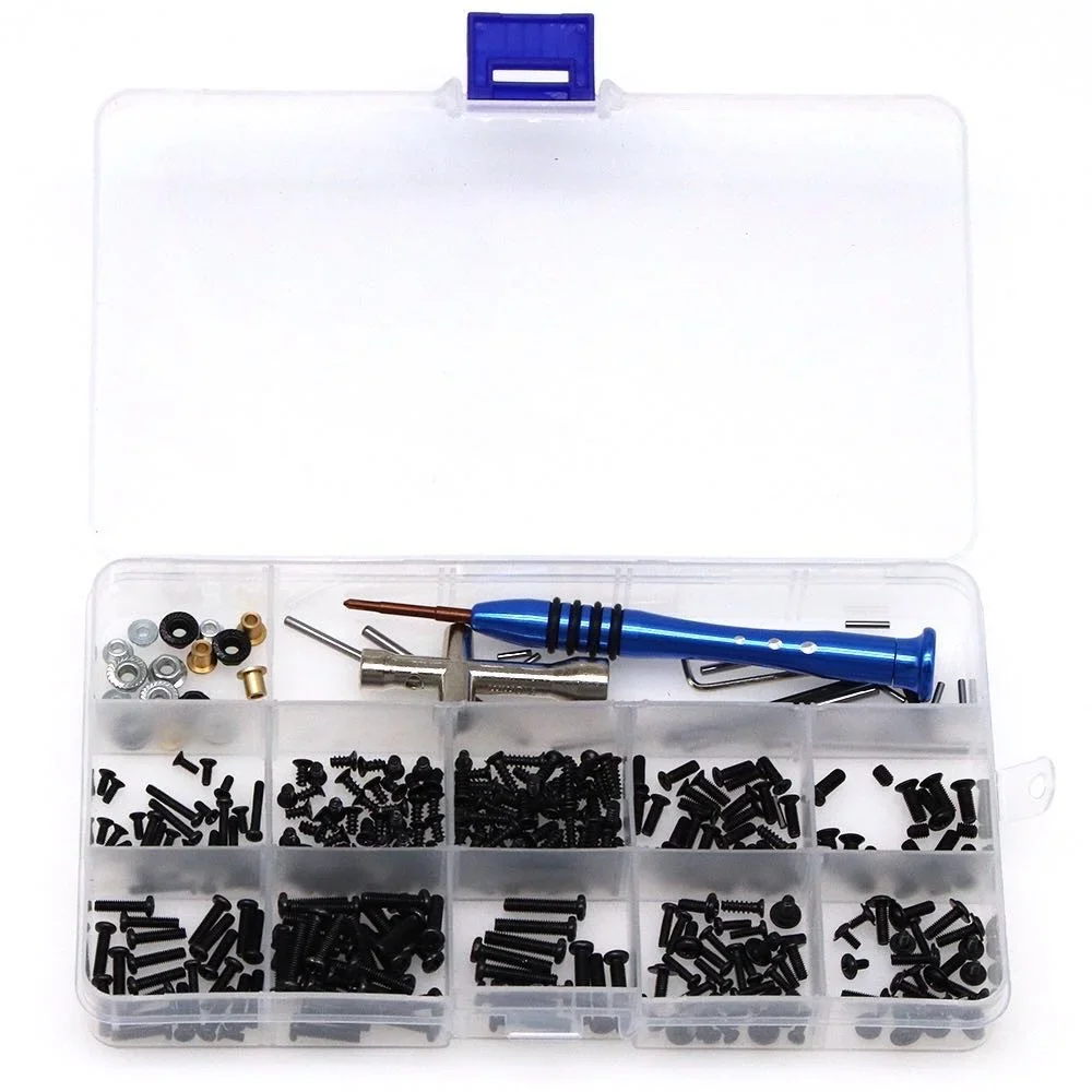 

RC Car Screw Accessory Toolbox Suitable for WL 12428 144001 A949 A959 Remote Control Car Assembly Screw Toolbox Accessories.