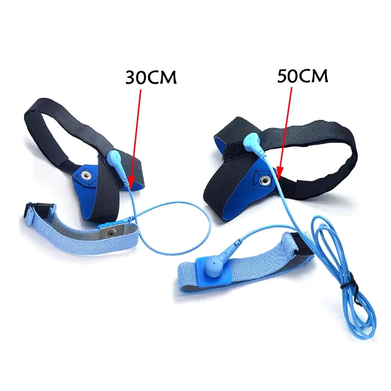 30/50cm Adjustable Foot Strap Heel Strap With Circular Buckle, Anti Static ESD Electro-Static Discharge Ground Strap