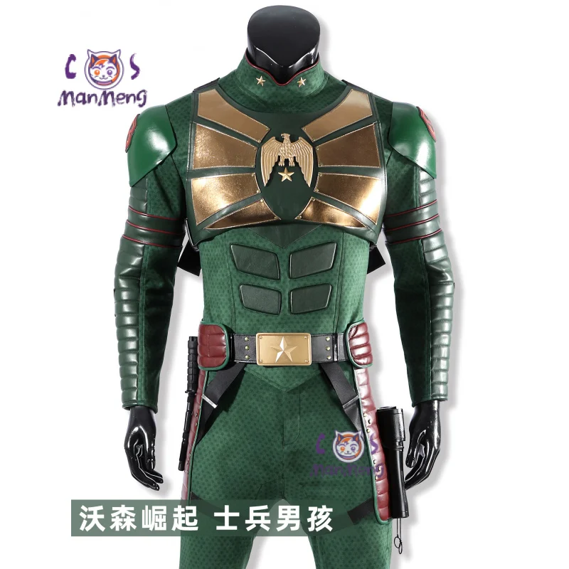 

Soldier Boy Nidhal Cosplay Costume Jumpsuit jacket prop belt eye mask shoe cover Halloween carnival men's fantasy new uniform