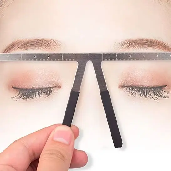 

Stainless Steel Eyebrow Tattoo Stencil Ruler Microblading Tattoo Positioning Measure Template Eye Brow Permanent Makeup Tools
