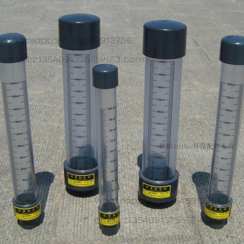 Metering pump dosing calibration, flow calibration column 100/200ML transparent PVC pipe calibration pipe