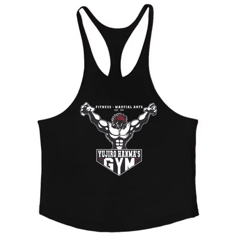 

Men's Fitness Bodybuilding Undershirt – I-Back Sleeveless Strap Tank, Gym Exercise Cotton Muscle-Building Training Vest