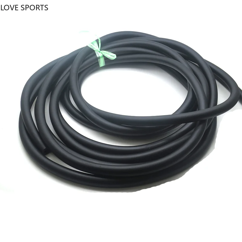 New 5/10m Thick Track and Field Fitness Rally Rope Thick Latex Tube Rubber Band 8*16 Black Training Elastic Rope Resistance Band