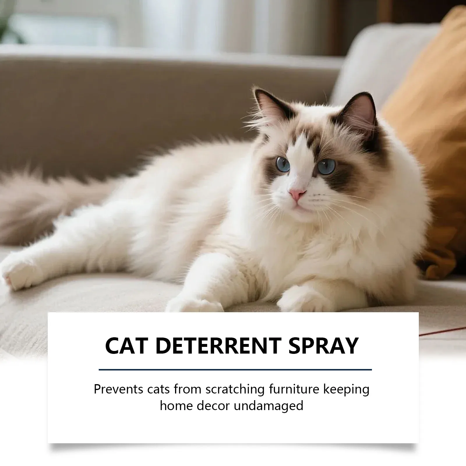 Eeljoy Apple Scent Cat Deterrent Spray Indoor Training Aid Furniture Protect Reduce Scratch Damage Formula Cats Deterrent Sprays