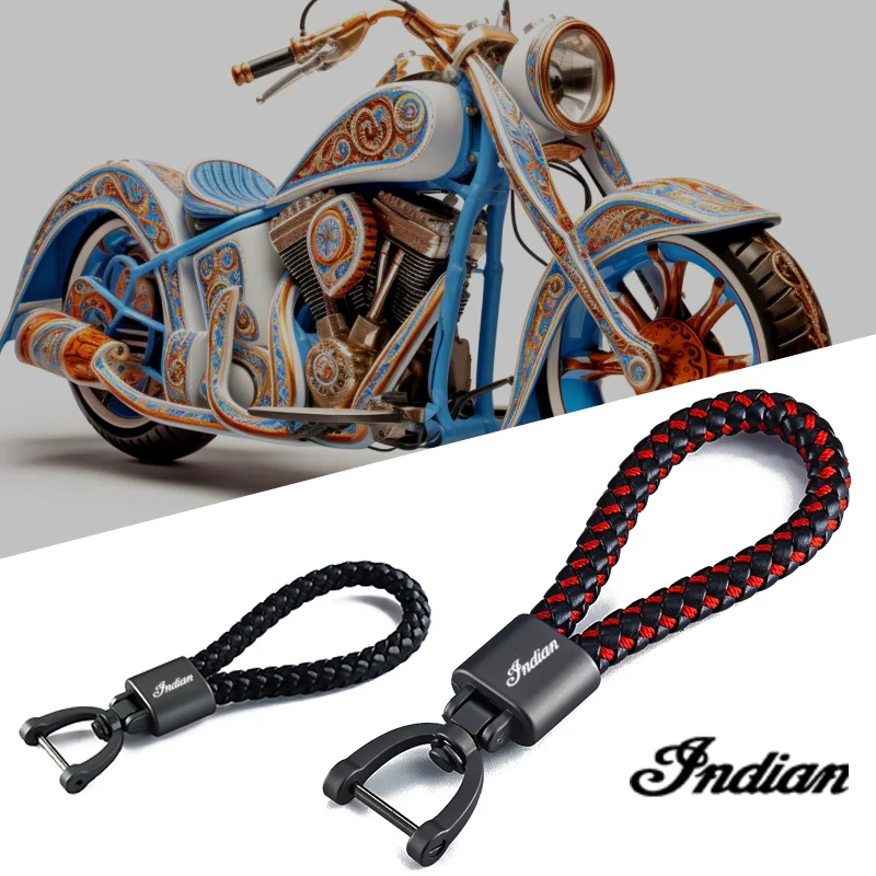 Porte-clés de moto pour Indian FTR 1200 S, FTR1200 Carbon, Rally Chief, VINTAGE Scout, EquiLanyard Key, JO1200, 2023 Nouveau