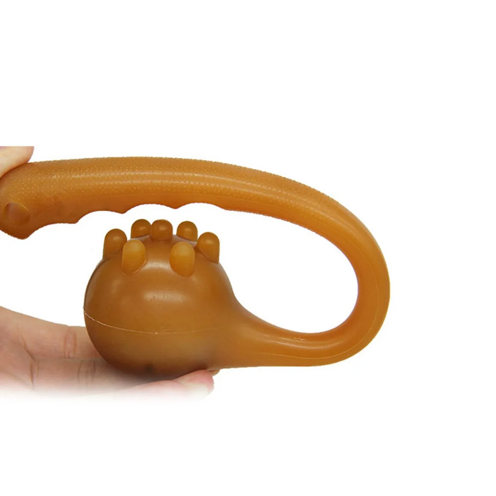 

1pc High Quality Silicone Massage Hammer Ergonomic Non-Slip Handle Stress Relief Fitness Therapy Tool For Neck Shoulder Back