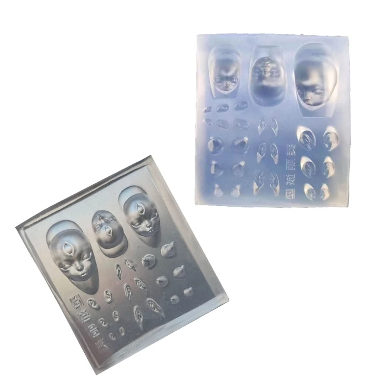 DIY Stamping Stencils Elf Ear Art Molds DIY Art Tools for Nair Art