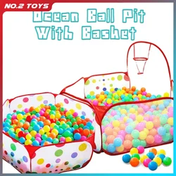 1.5M Ocean Ball Pit with Basket Children Baby Playpen Tent Outdoor Indoor Toy for Infant Ball Pool Playground Tent Girl Boy Toys