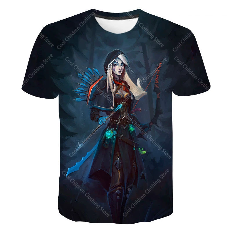 New Dota 2 3D Printed T-shirt Boys Girls Games T Shirts Short Sleeve Harajuku Streetwear Tops Oversized Parent child clothing