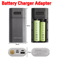 10000mAh Battery Charger Case USB Type-C For IOS DIY Plastic Case Power Bank Kit NO Batteries for 18650/18700/20700/21700