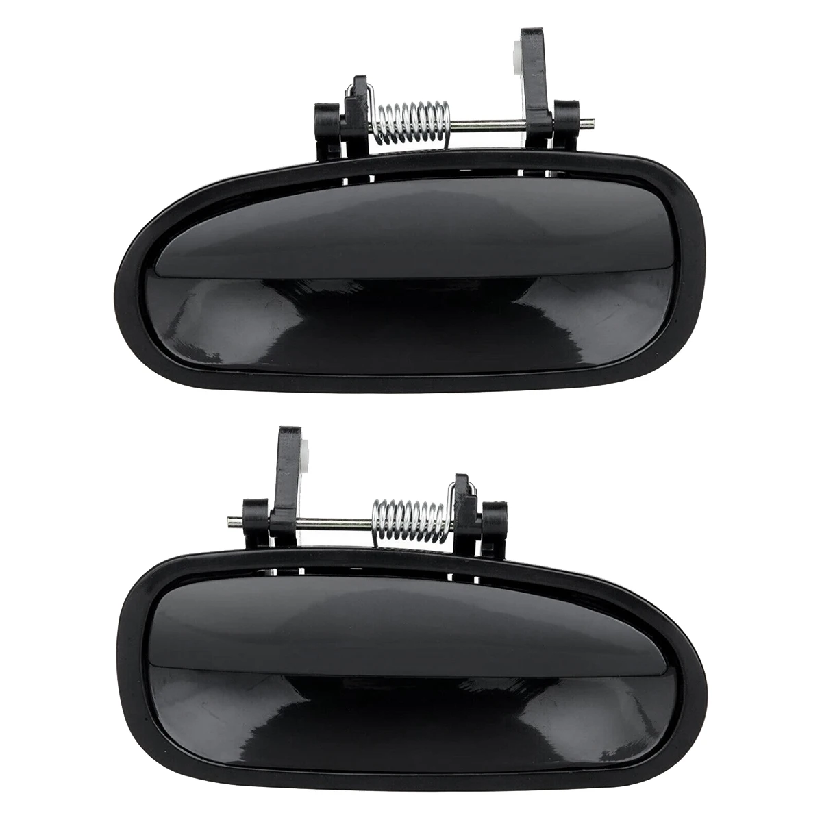 2 Stuks Nieuwe Achterkant Buiten Deurgrepen Set Lh Rh Zwart Voor 1996-2000 Honda Civic