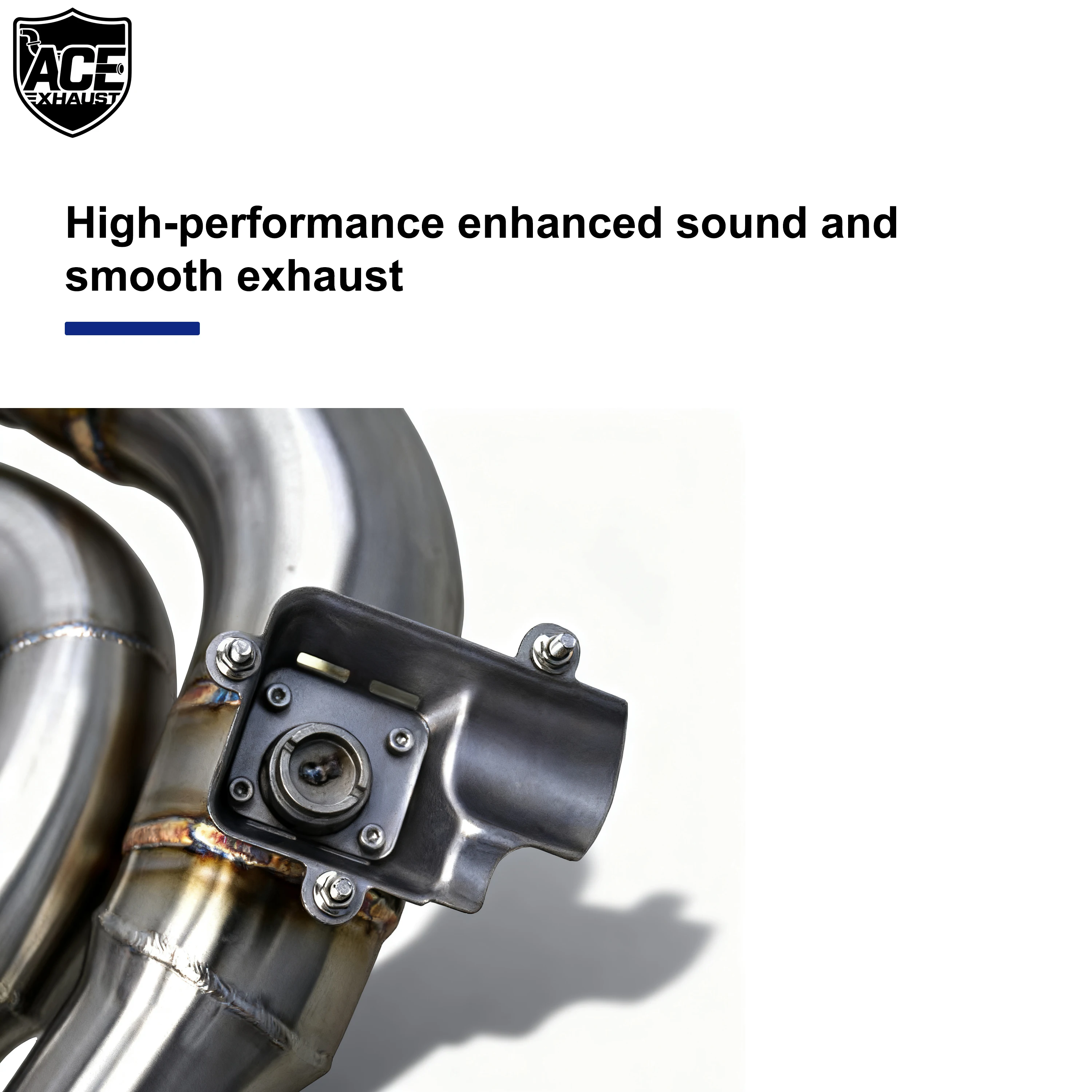 ACE Valved Exhaust Pipe for Mercedes Benz GLE63 GLE63S AMG W167 4.0T Valvetronic Exhaust Catback with Remote Control Muffler