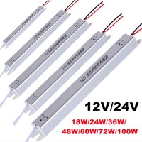 DC12V/24V Ultrathin Switching Power  AC 220V LED Driver Power Supply Lighting Transformer For LED Strip 24W 36W 48W 60W 72W 100W