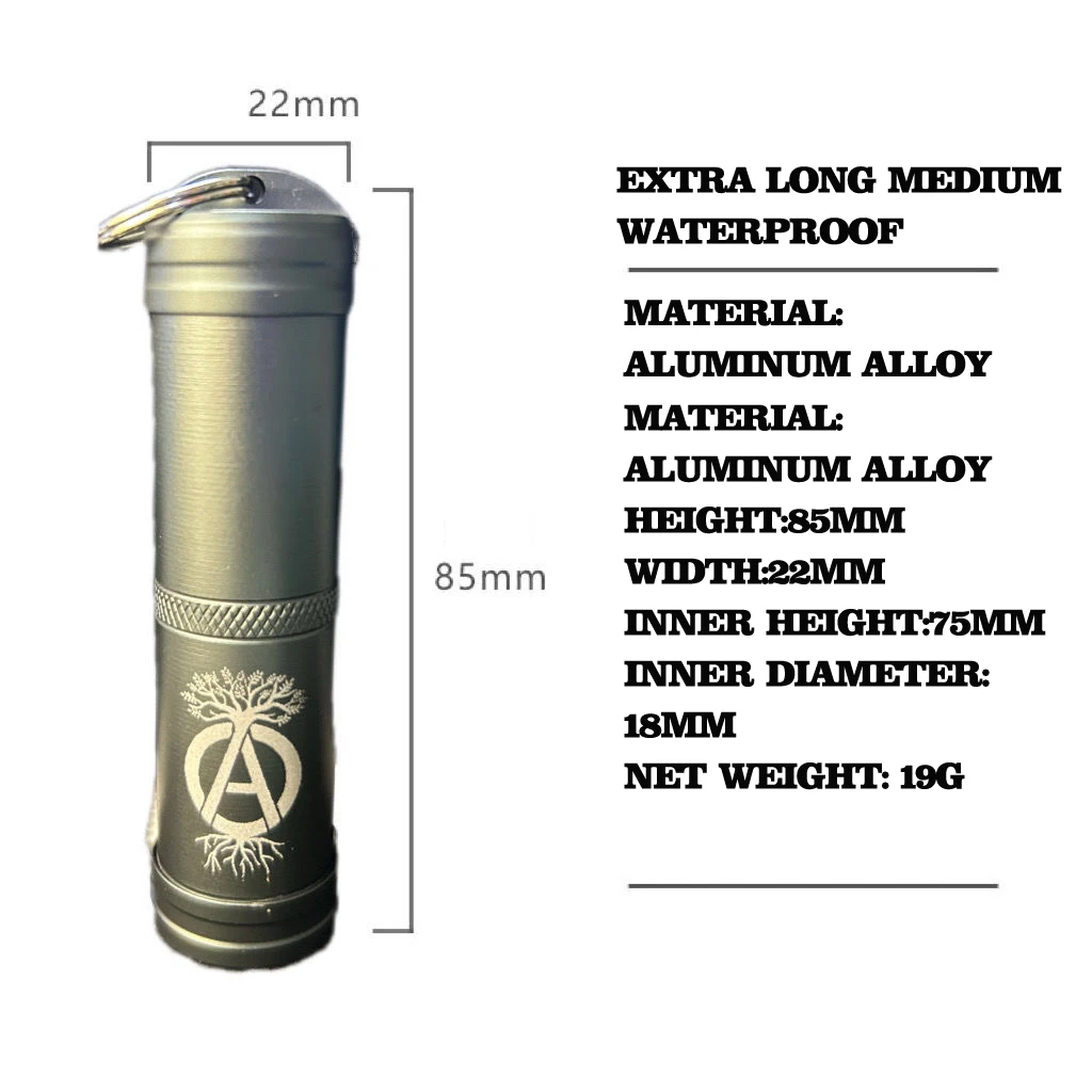 Outdoor Stainless Steel Portable First Aid Bottle, Large Capacity, Waterproof