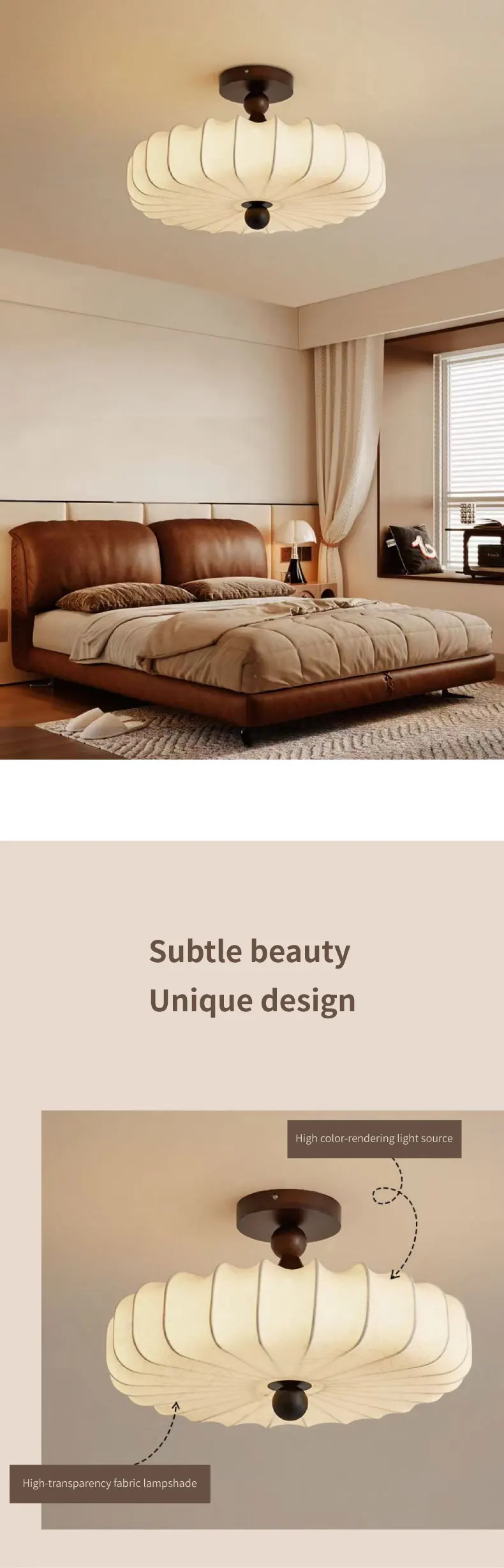 Nordic E27 LED Ceiling Lamp Bedroom Minimalism Chandelier