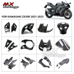 Karbon fiber motosiklet sol kaporta Kitleri, koruyucu bone, aksesuarlar, modifiye, KAWASAKİ NİNJA ZX10R ZX-10R 2021 2022 2023 8 en çok satan, kaporta kawasaki zx10r-no. 4