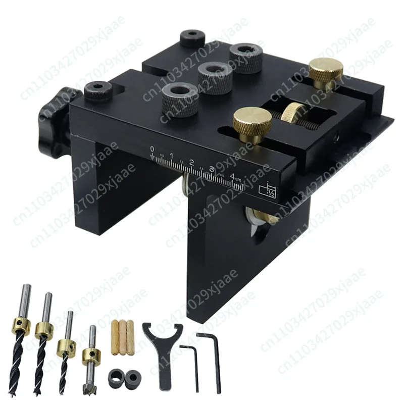 Woodworking Punch, 3-in-1 Punch Positioner, Plate Furniture Log Tenon Positioning Punch