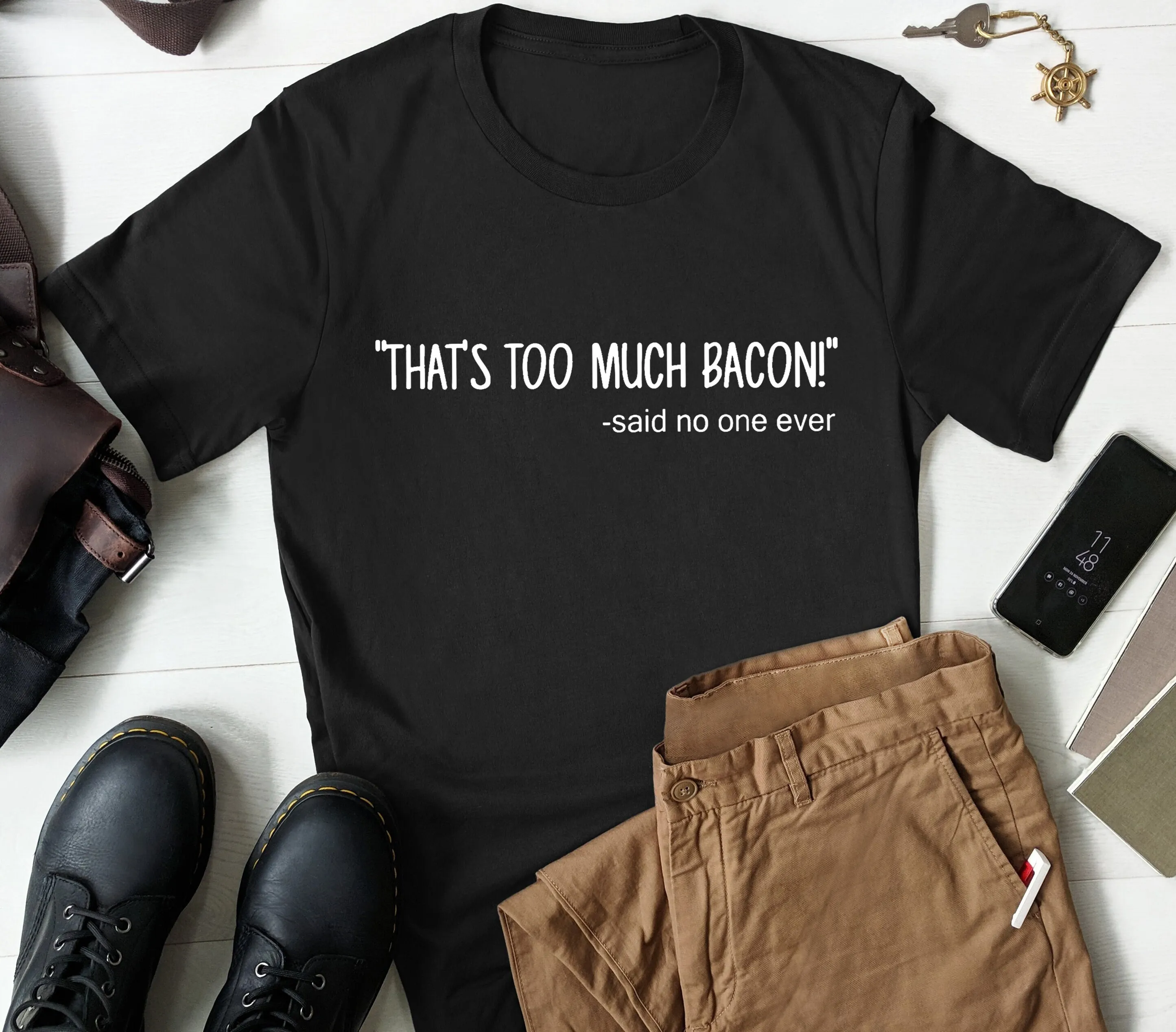 

Футболка с беконом Foodie Funny для любителей дня рождения мужа
