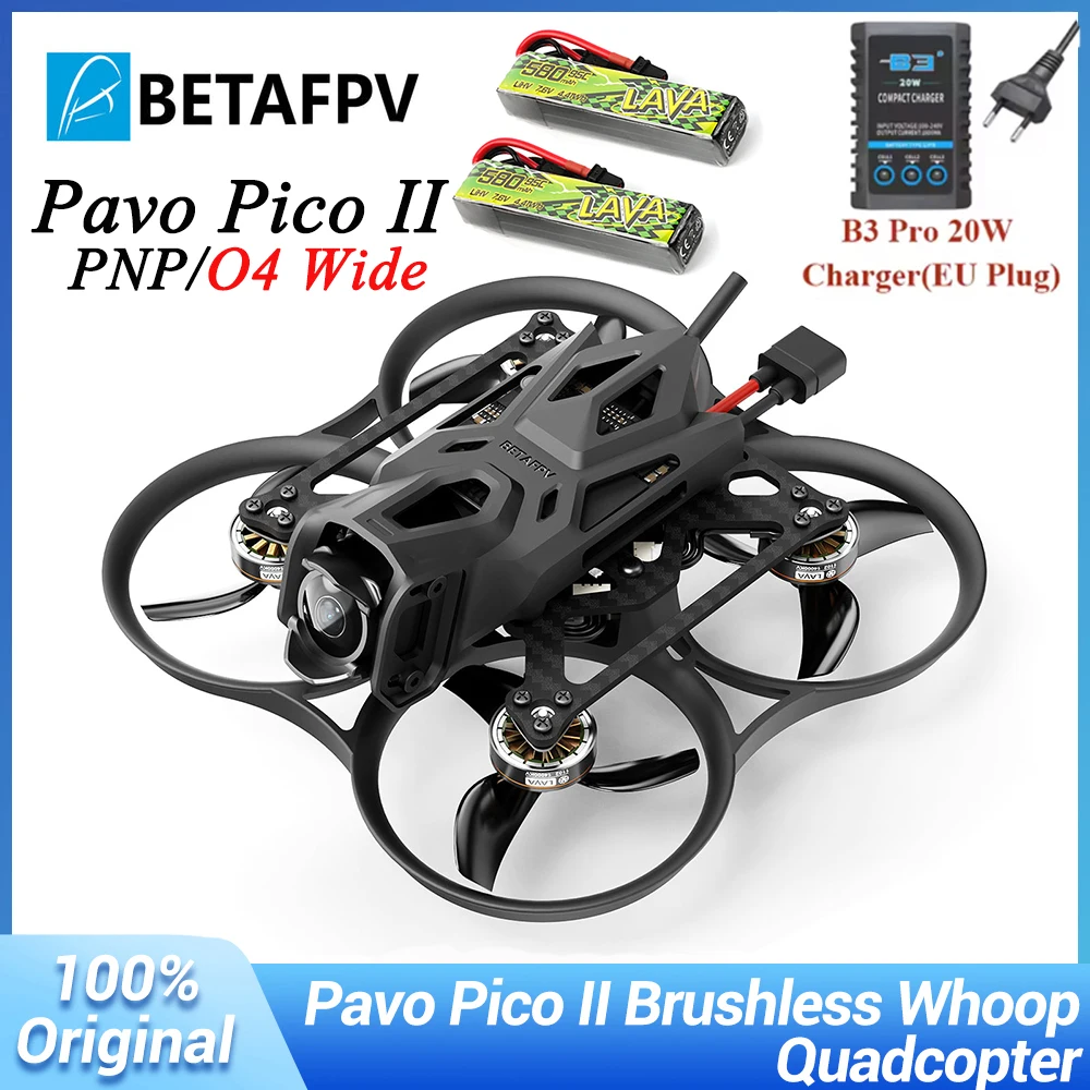 Image of NEUER BETAFPV Pavo Pico II DJI O4 Wide / PNP Version ELRS 2.4G Bürstenloser Whoop Quadcopter LAVA 1102 | 14000kv F4 2-3S 20A AIO-Flugcontroller