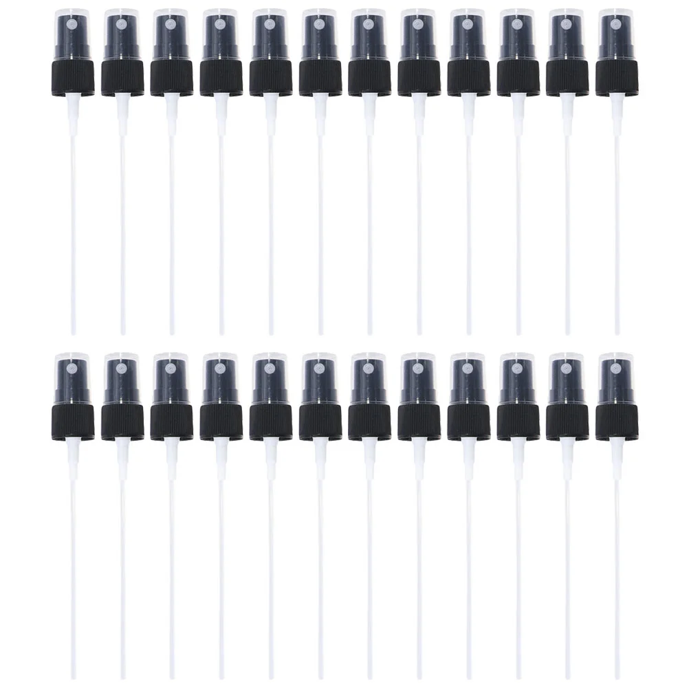 

50 Pcs Perfume Bottle Nozzle Mist Sprayer Sprinkler Can Tops Black Nozzles for Plastic Reusable Bottles Man