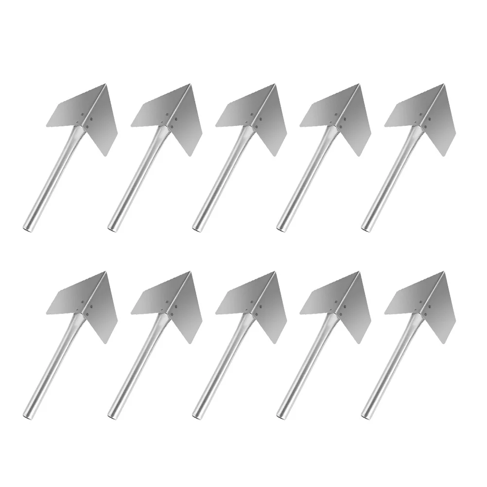 10 Stuks Roestvrij Hoekspaan Ergonomisch Handvat Duurzaam Buiten Hoekmes Gipsplaten Muur Reparatie Tool Buiten Troffel