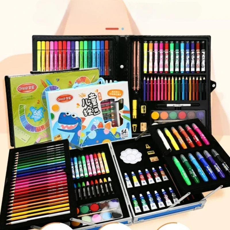 Children's Painting Set Gift Box Kindergarten Primary School Art Painting Watercolor Pen Set Brush Box