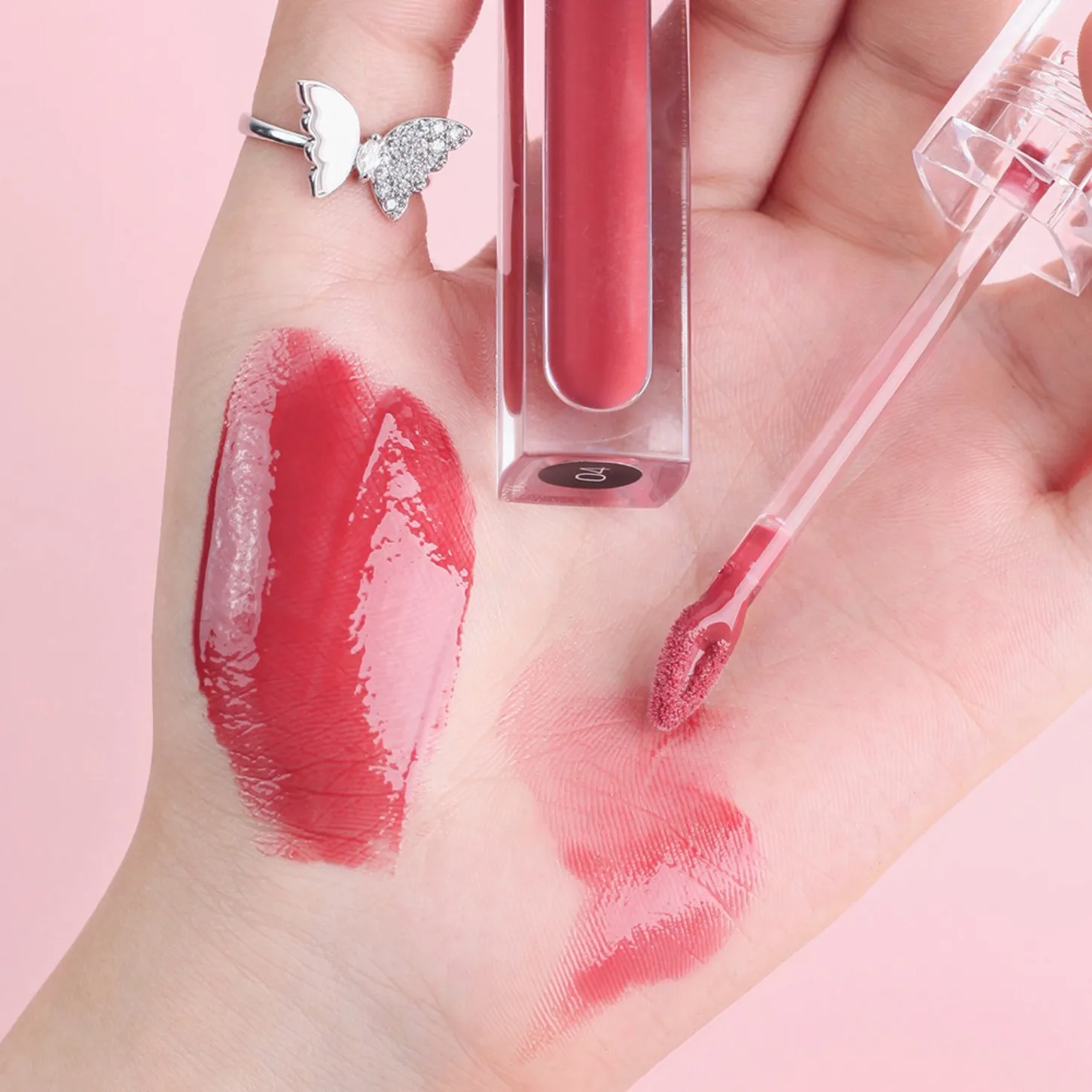 4ml Smudge Proof Mirror Gloss Lip Tint with Stain Liquid Lipstick Vegan Makeup Wholesale Private Label Custom Logo Lip Oil