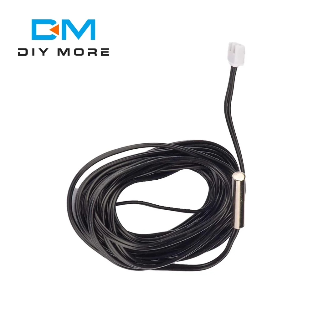 0.50M 1M 3M NTC Thermistor Temperature Sensor Waterproof Probe Wire 10K 1% 3950 Cable